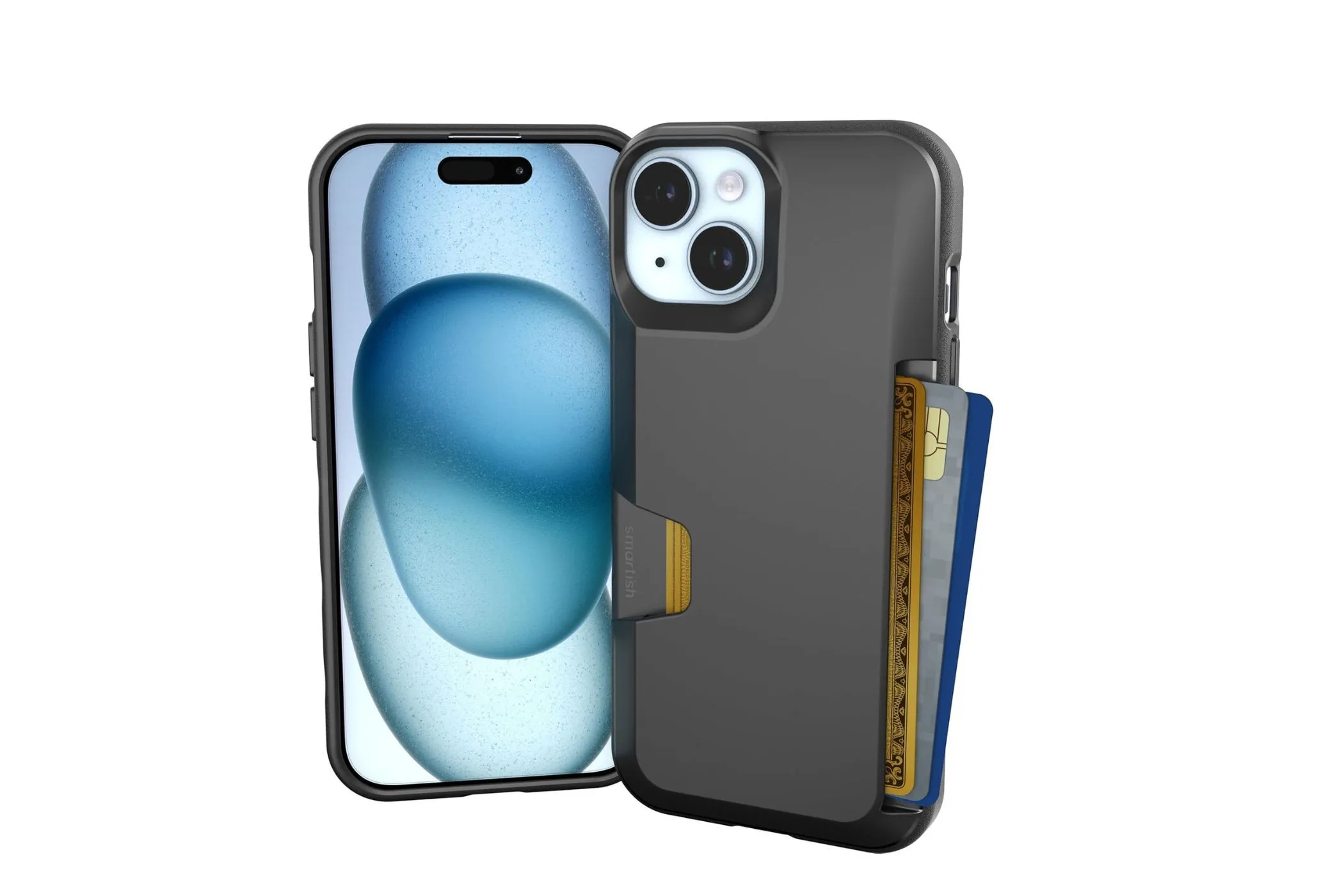 Ốp lưng iPhone tích hợp ví Smartish Wallet Slayer Vol. 1 cho iPhone 15, tiện lợi đựng thẻ và tiền mặt