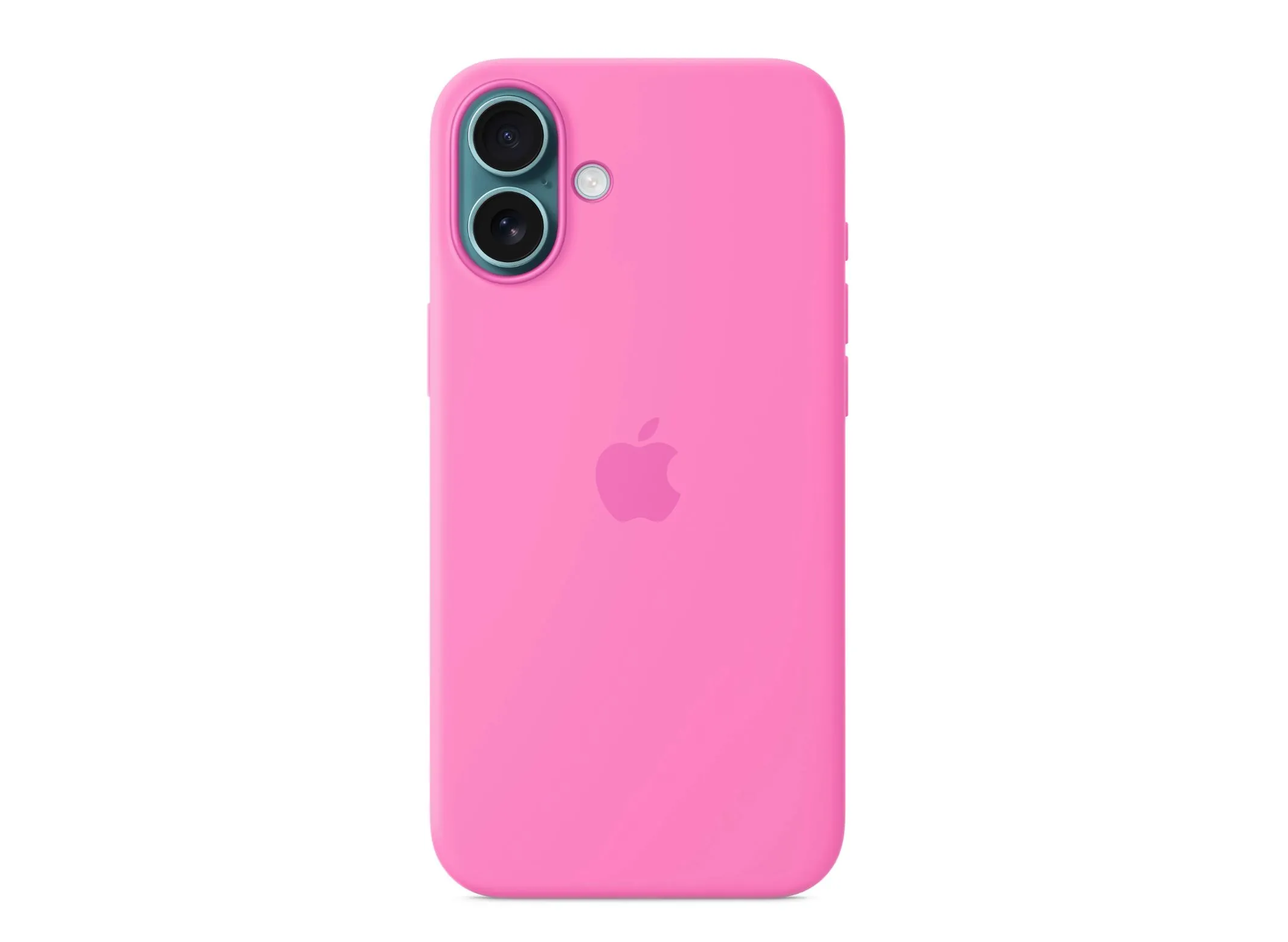 Ốp lưng Silicone Case MagSafe màu Peony mới dành cho iPhone 16 Plus.