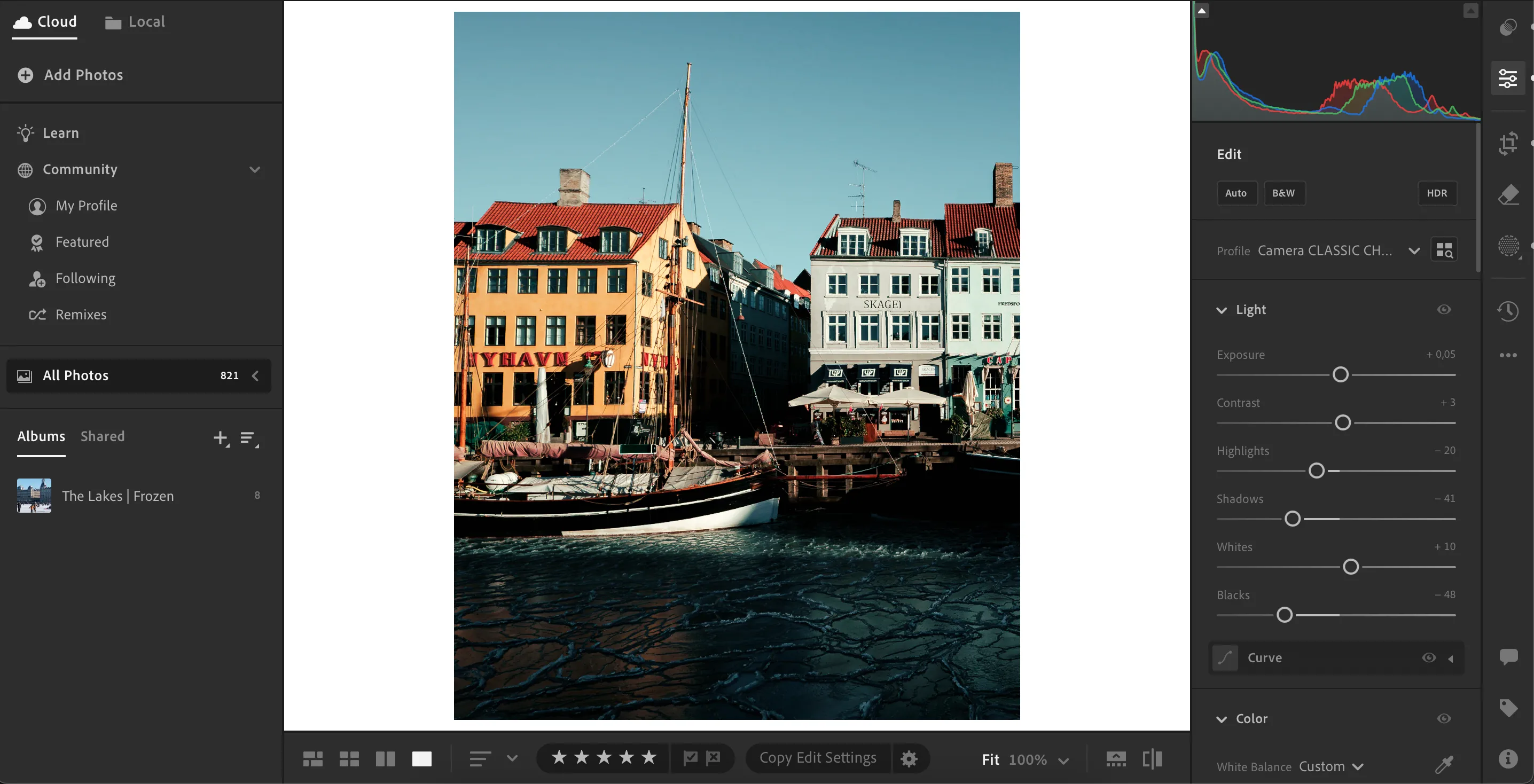 Quá trình chỉnh sửa ảnh tiện lợi trên ứng dụng Lightroom CC desktop