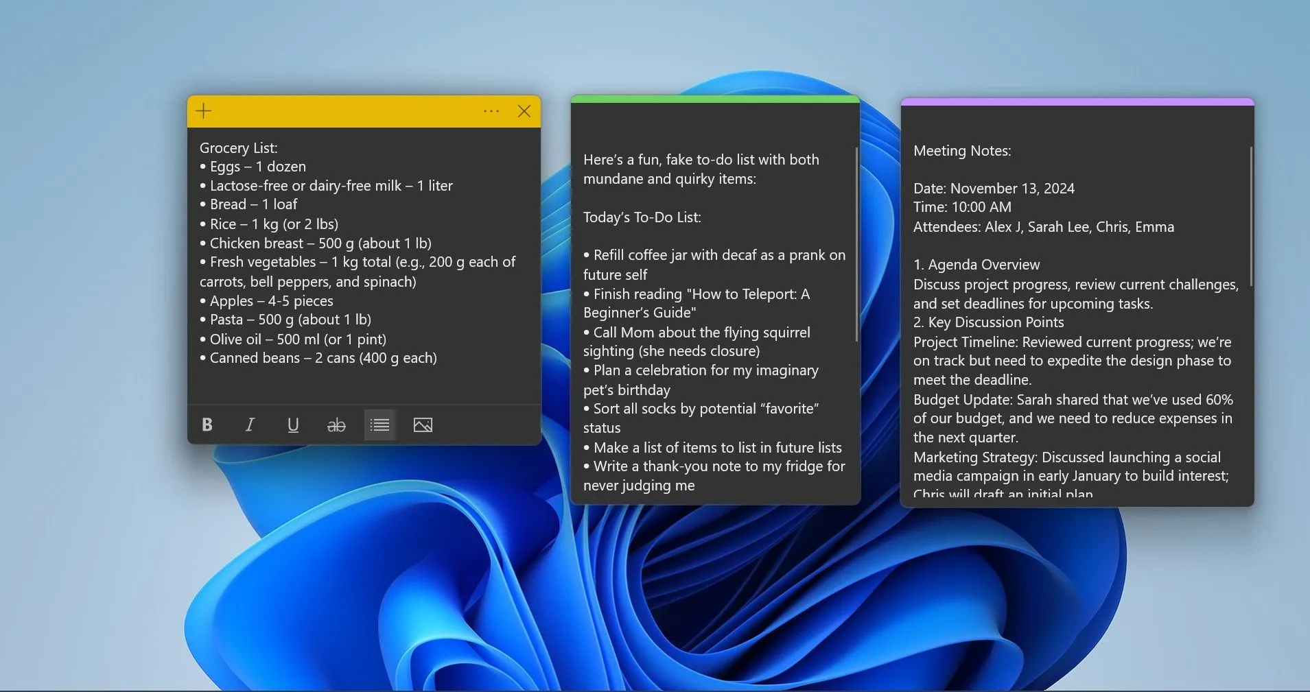 Sắp xếp các nhiệm vụ với ứng dụng Ghi chú nhanh (Sticky Notes) trên màn hình Windows