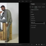 So sánh trước và sau khi chỉnh sửa chân dung bằng Aperty AI, thể hiện hiệu quả làm đẹp da và mắt.