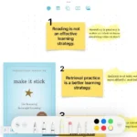 Sử dụng ghi chú dính (sticky notes) để lập chỉ mục các chương sách trong Freeform một cách trực quan.