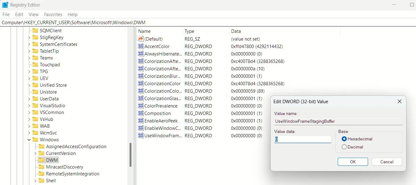 Tắt các góc bo tròn của cửa sổ ứng dụng trên Windows 11