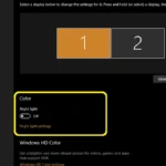 Tắt tính năng Night light (ánh sáng xanh) trên cài đặt hiển thị của Windows 10.
