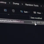 Tệp thực thi .exe được hiển thị rõ ràng trong File Explorer của Windows, giúp nhận diện loại tệp.