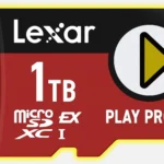 Thẻ nhớ Lexar Play PRO MicroSD Express 1TB hiển thị rõ logo microSD EX