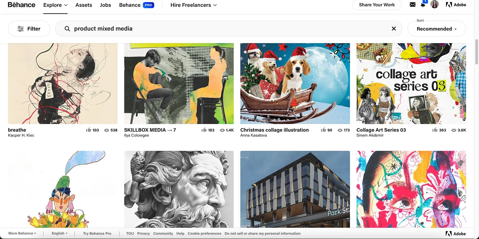 Thiết kế đa phương tiện trên Behance, kết hợp ảnh sản phẩm với yếu tố thiết kế đồ họa
