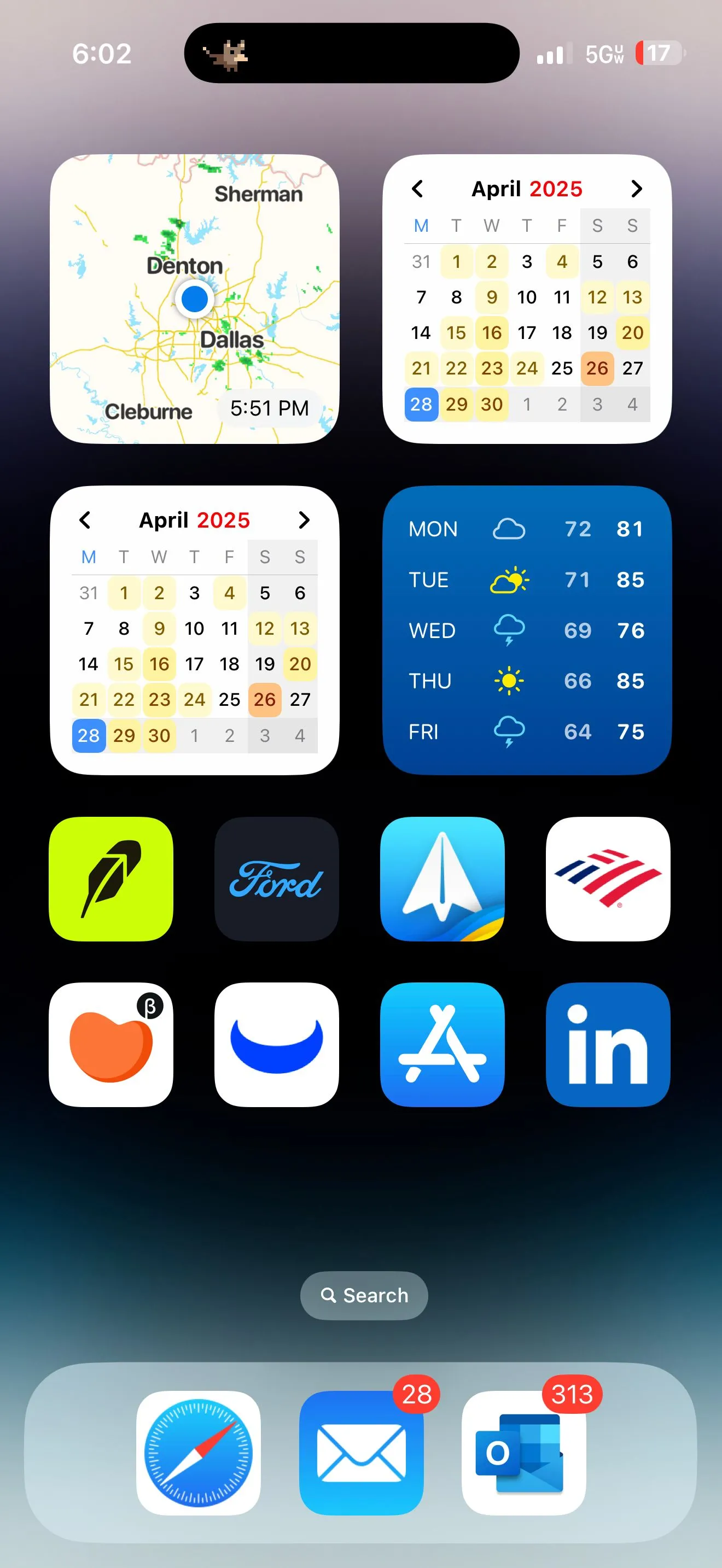 Thú cưng ảo Pixel Pals đáng yêu hiển thị trên Dynamic Island của iPhone.