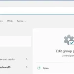 Tìm kiếm và mở Local Group Policy Editor qua tính năng tìm kiếm của Windows 11