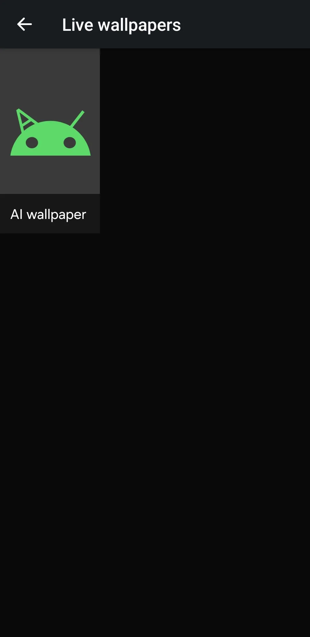 Tính năng hình nền AI trong ứng dụng Google Wallpapers, cho phép tạo hình nền độc đáo