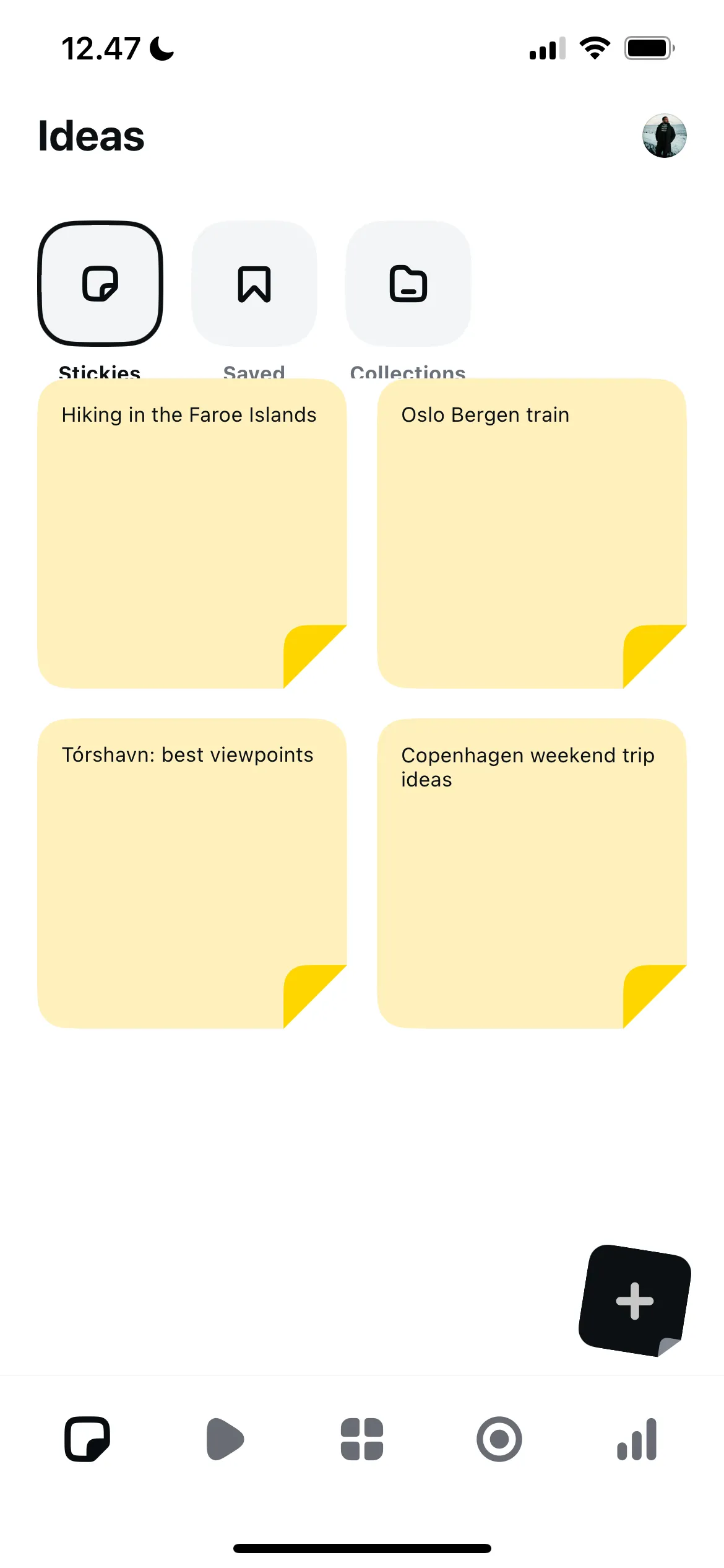Tính năng Stickies giúp người dùng ghi lại các ý tưởng sáng tạo trong Edits