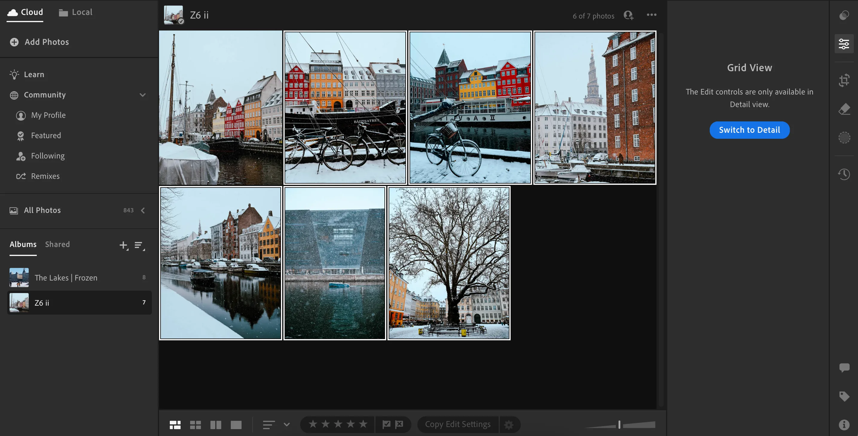 Tính năng tạo album giúp tổ chức ảnh hiệu quả trong Adobe Lightroom