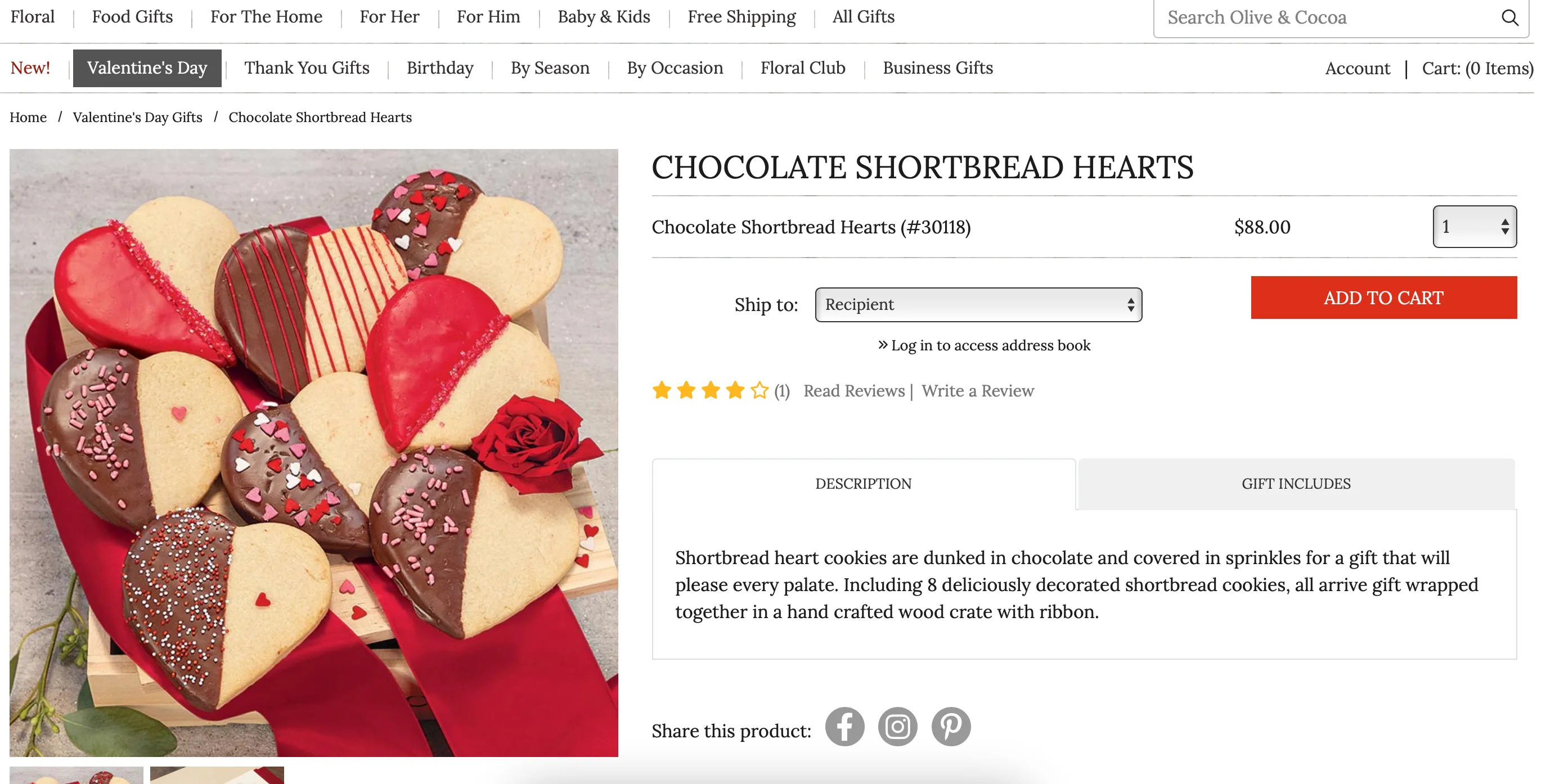 Tổng quan các lựa chọn quà tặng sang trọng trên website Olive &amp; Cocoa