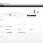 Trang cài đặt router hiển thị thiết bị lưu trữ USB được kết nối để chia sẻ mạng
