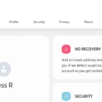 Trang chủ tài khoản Samsung sau khi đăng nhập, hiển thị tùy chọn quản lý quyền riêng tư.