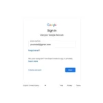 Trang đăng nhập tài khoản Google hiển thị tùy chọn 'Tiếp tục với Google' để kết nối với các dịch vụ bên thứ ba.