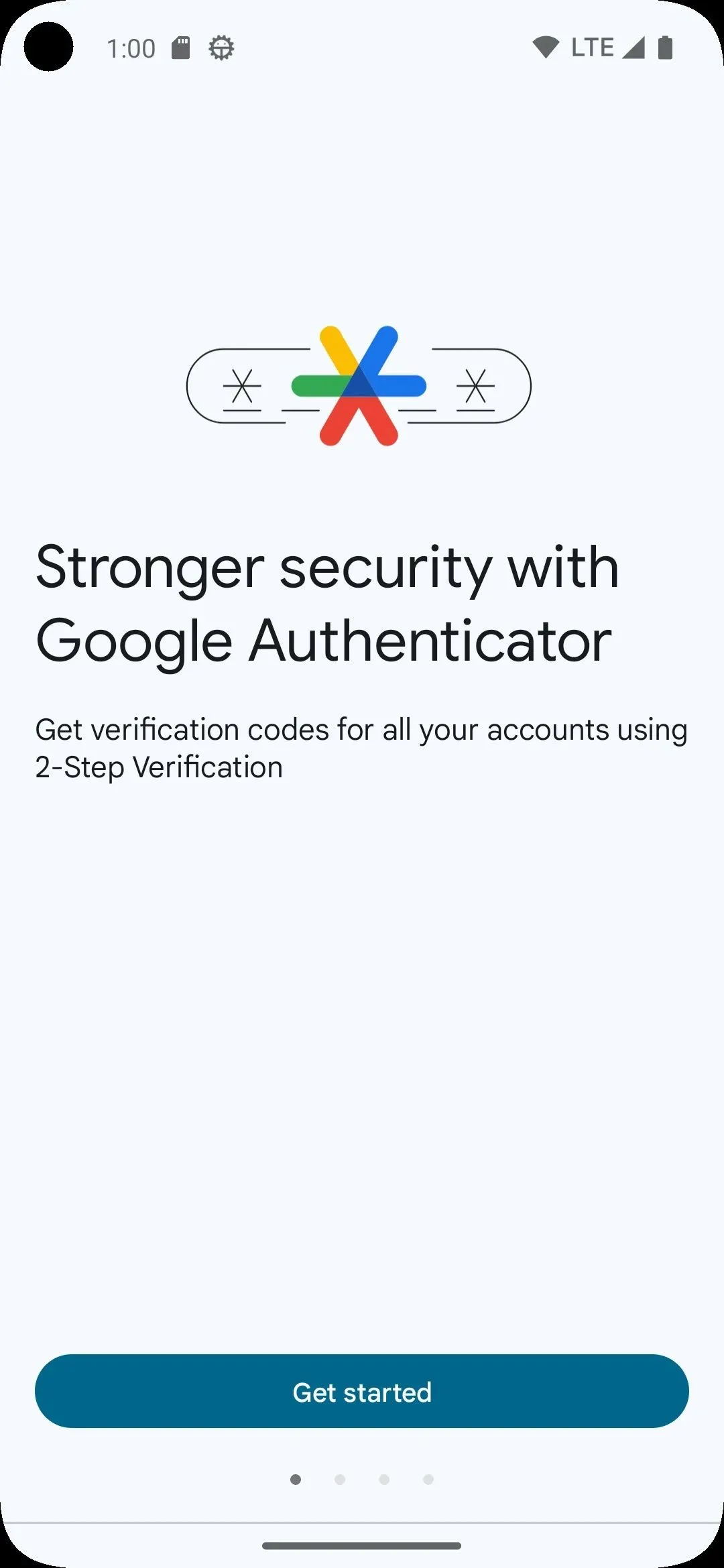Trang thiết lập ứng dụng Google Authenticator cho xác thực đa yếu tố