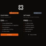 Trang web Browser Use hiển thị các gói dịch vụ và mức giá khác nhau