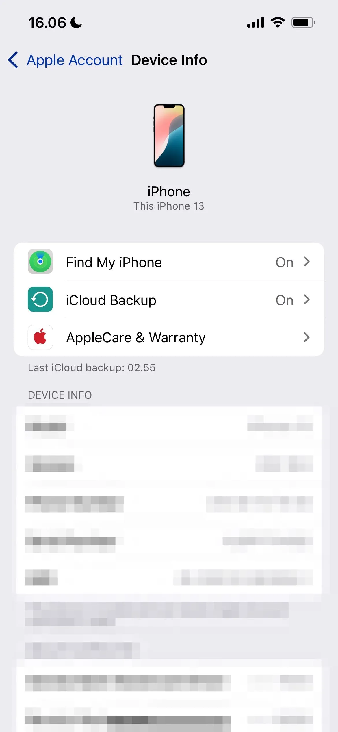 Truy cập cài đặt Tài khoản Apple trên iPhone để quản lý iCloud Backup