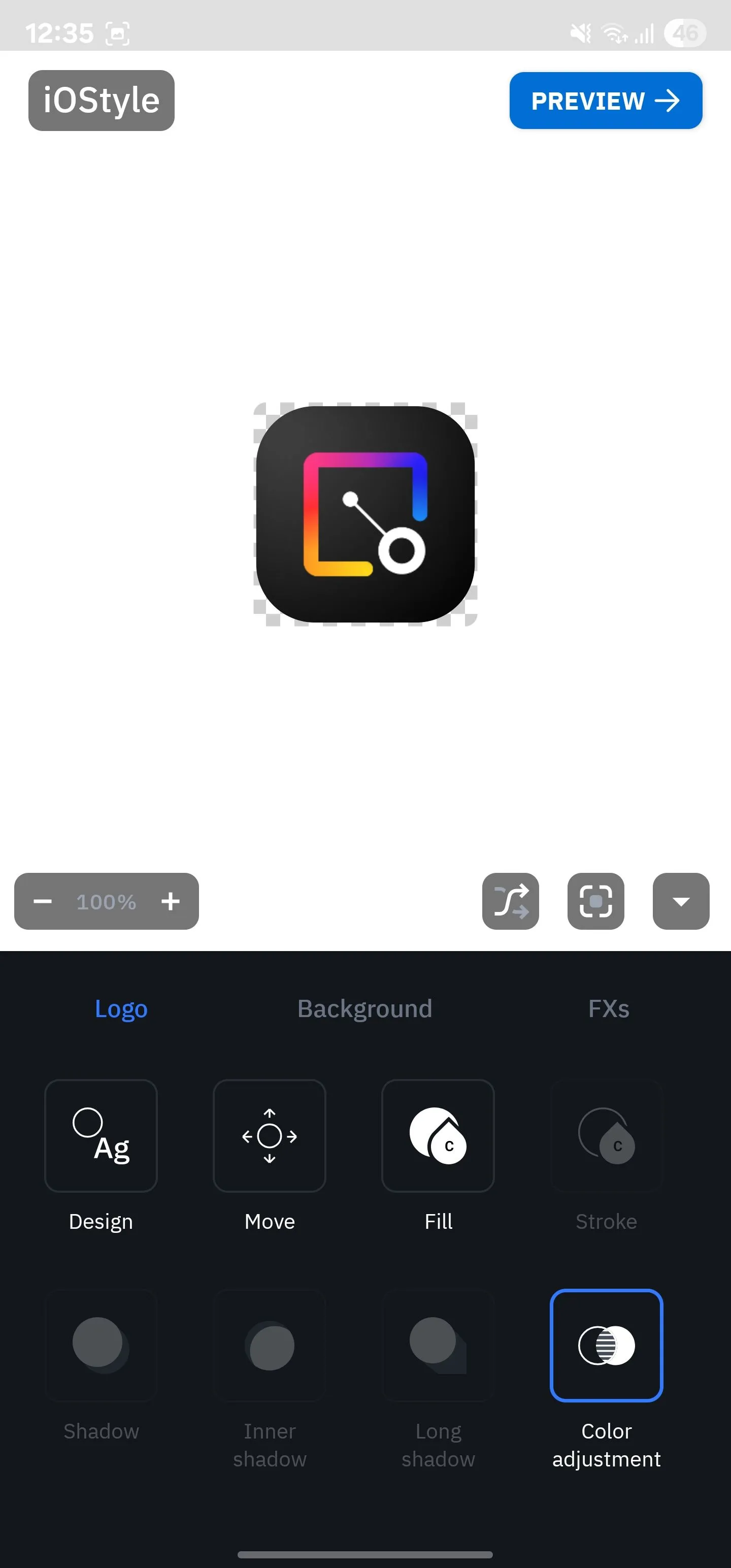 Tùy chỉnh gói biểu tượng ứng dụng trong Icon Pack Studio.