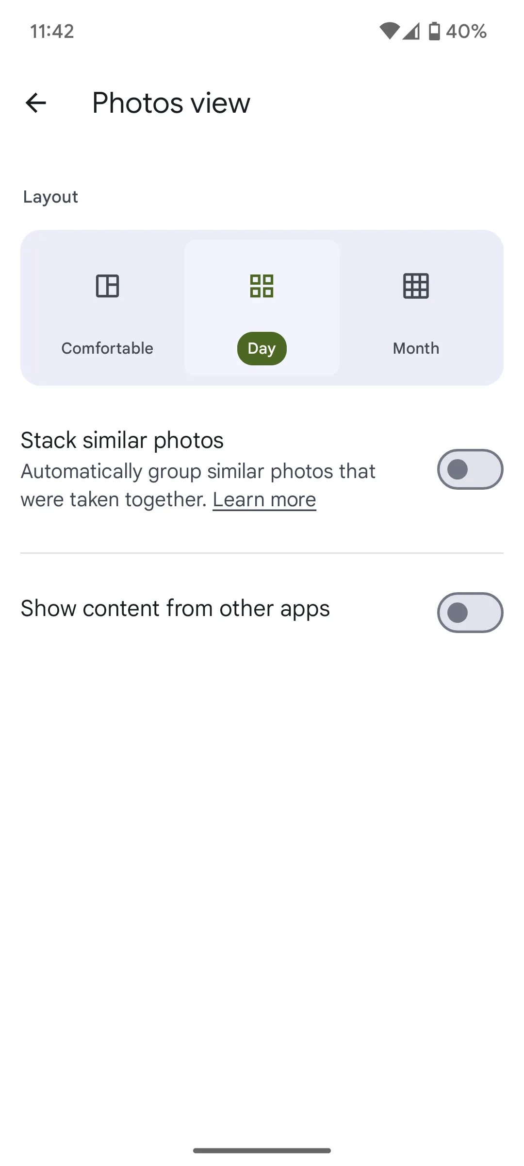 Tùy chọn ẩn ảnh chụp màn hình và meme từ các ứng dụng trong Google Photos