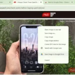 Tùy chọn Lưu vào Google Drive trong menu chuột phải của Chrome