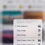 Tùy chọn tìm kiếm hình ảnh ngược với Google trong trình duyệt Chrome trên iOS