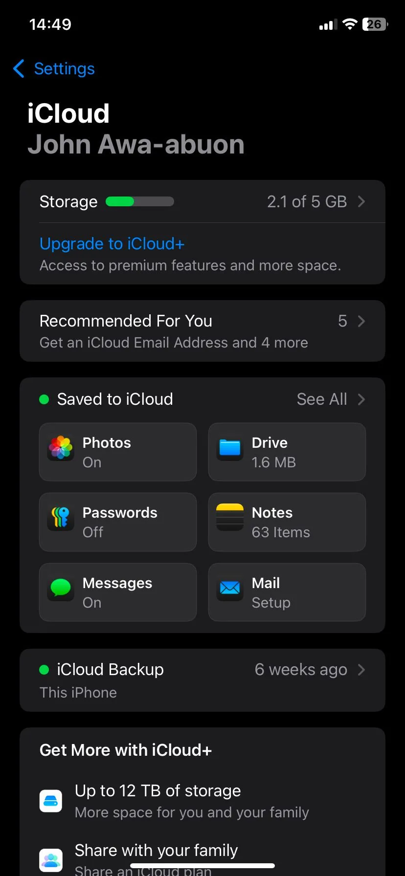 Tùy chọn &quot;Tối ưu hóa dung lượng iPhone&quot; trong cài đặt Ảnh iCloud