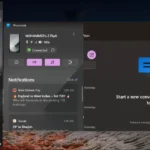 Ứng dụng Phone Link trên Windows 11 hiển thị tính năng phản chiếu điện thoại Samsung Galaxy