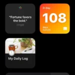 Widget Screen Time trên iPhone hiển thị tổng thời gian sử dụng màn hình hàng ngày